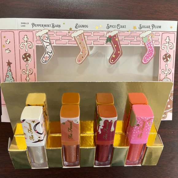 BNIB Too Faced Better not pout but if you do keep it classy lip gloss set - Picture 3 of 6